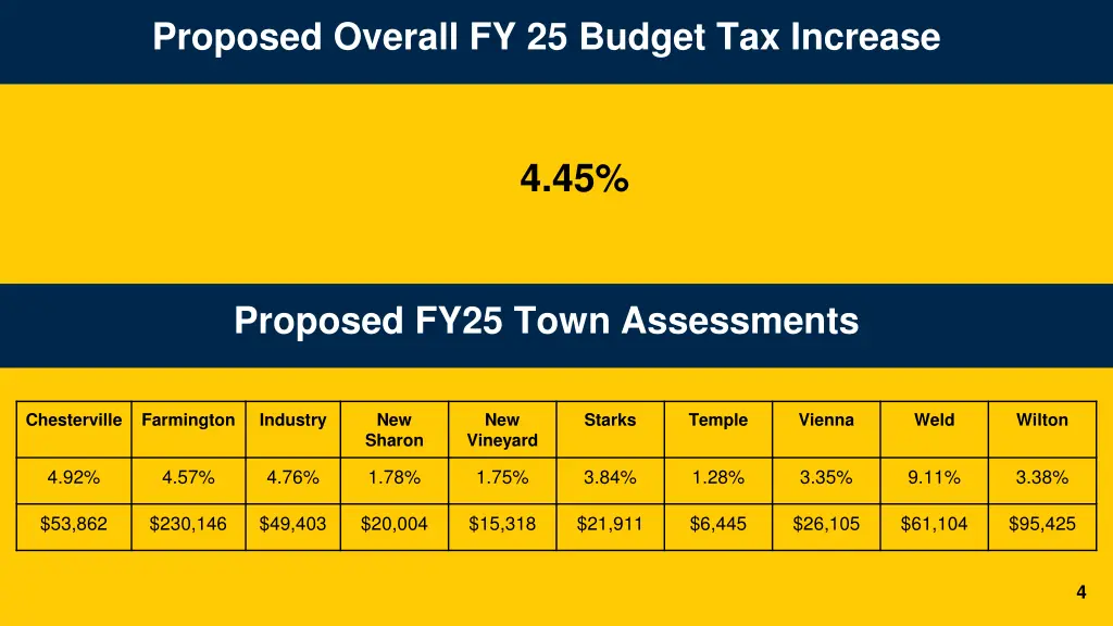 proposed overall fy 25 budget tax increase