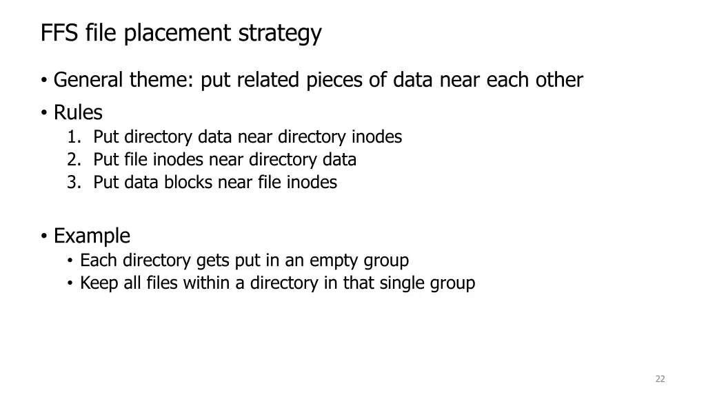 ffs file placement strategy