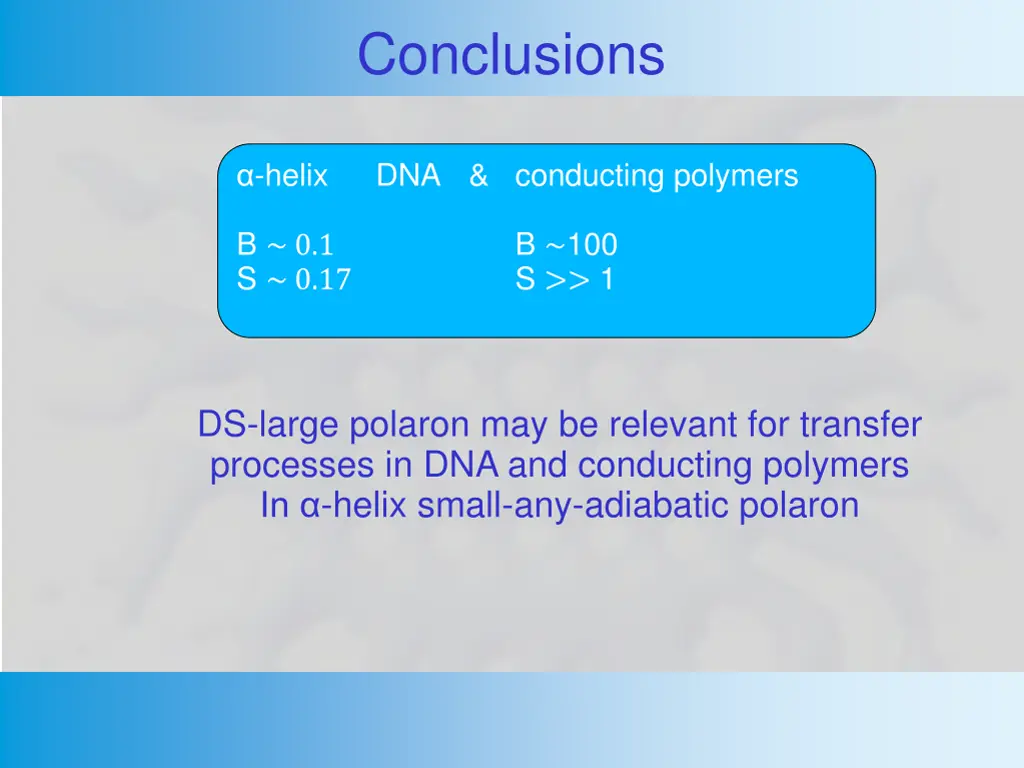 conclusions