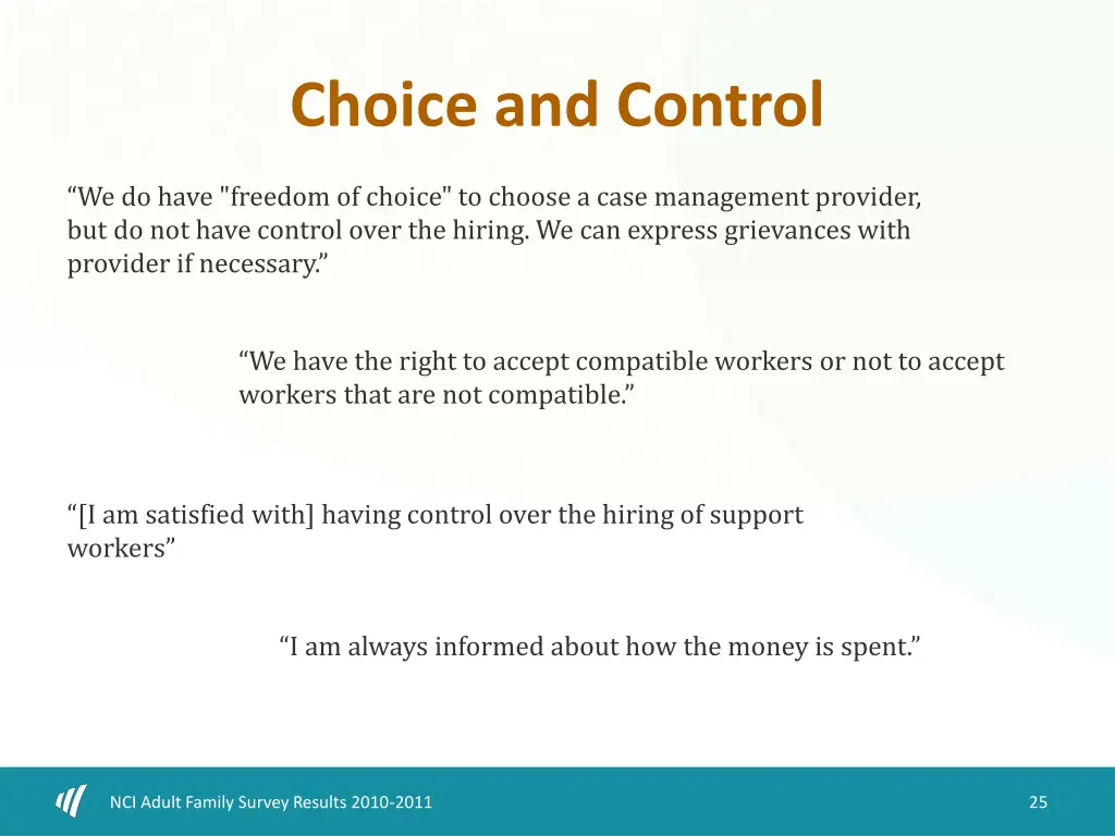 choice and control 2