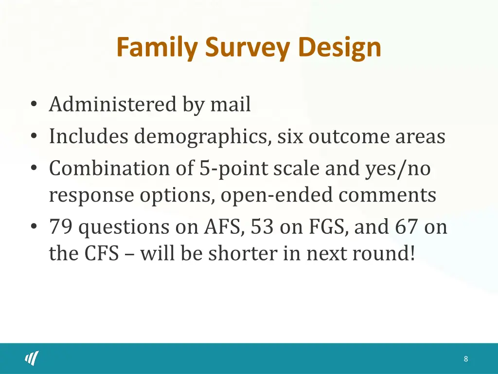 family survey design