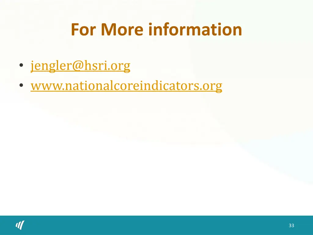 for more information