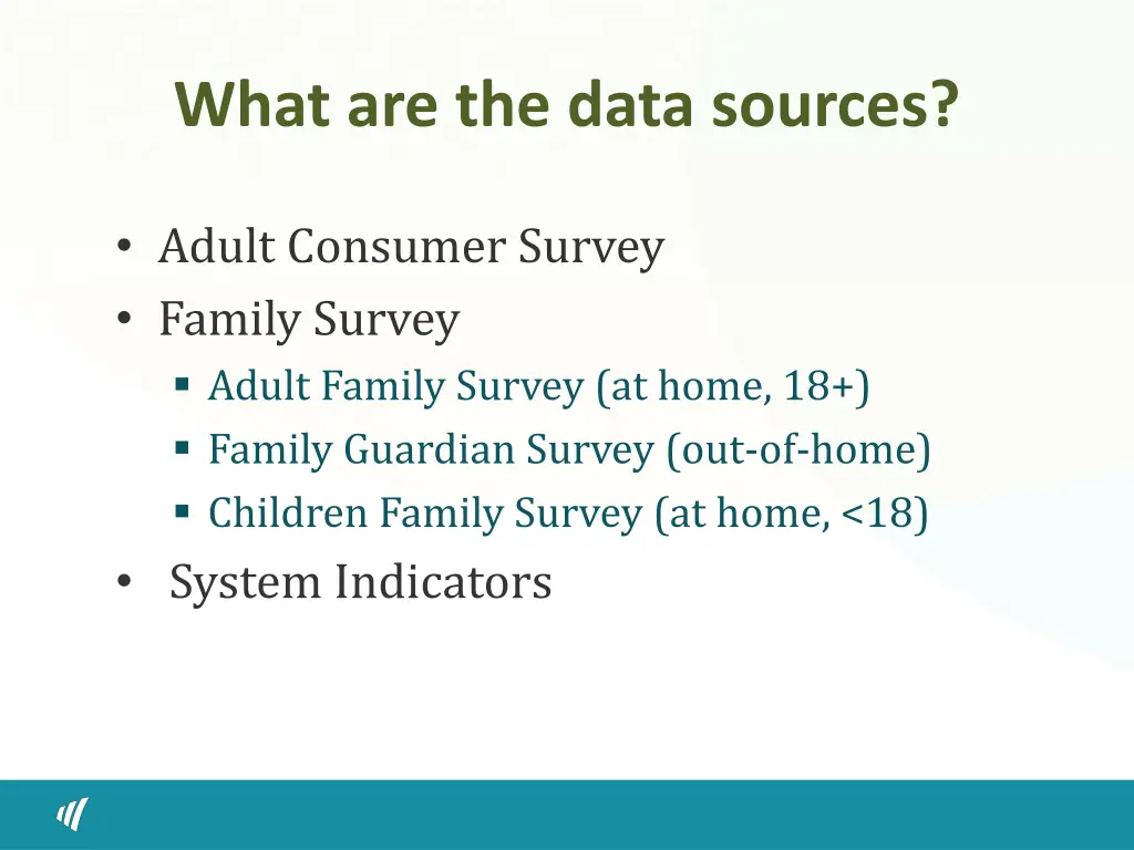 what are the data sources