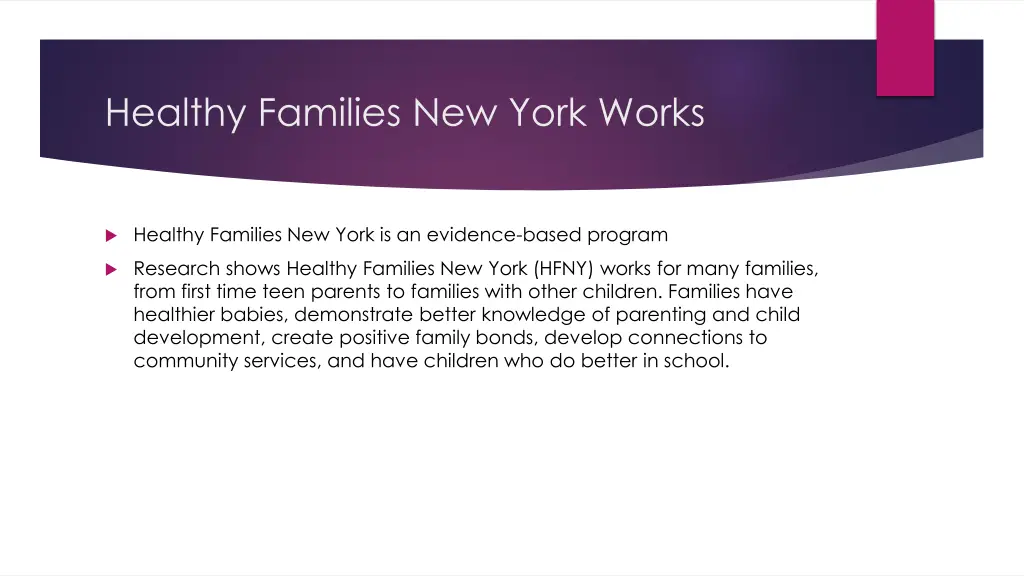 healthy families new york works