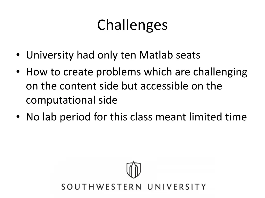 challenges