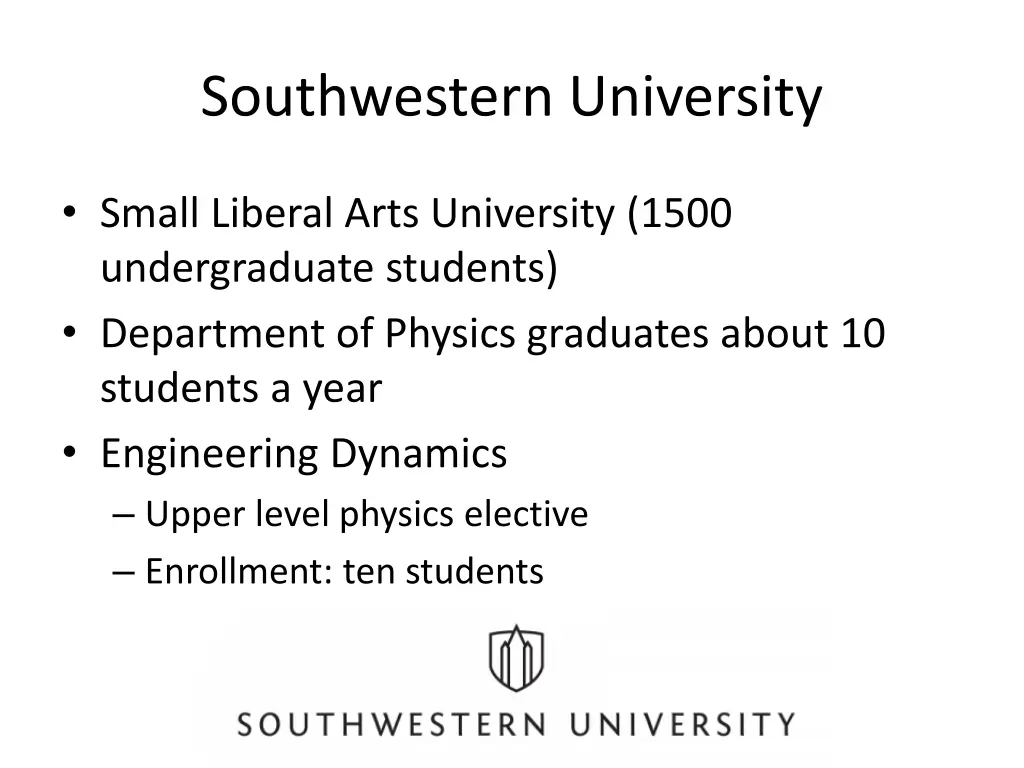southwestern university