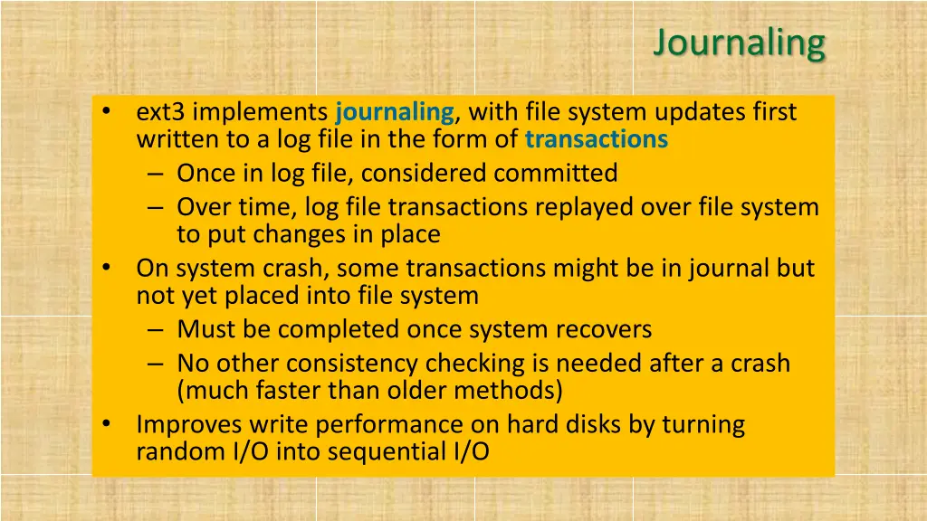 journaling