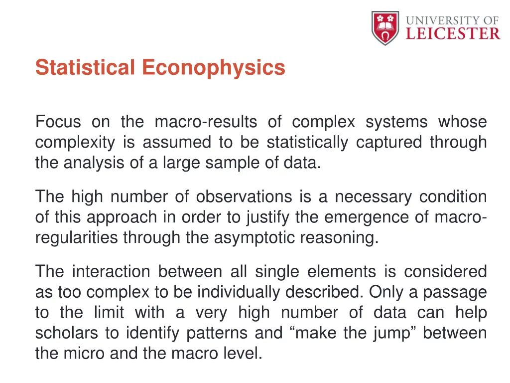statistical econophysics