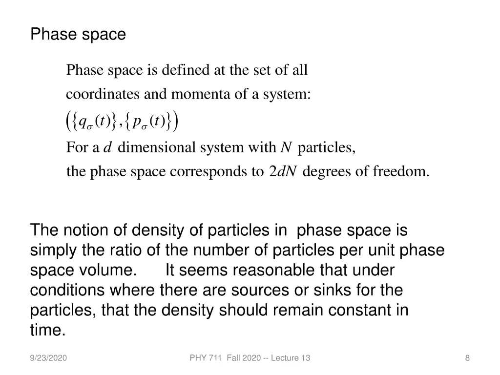 phase space