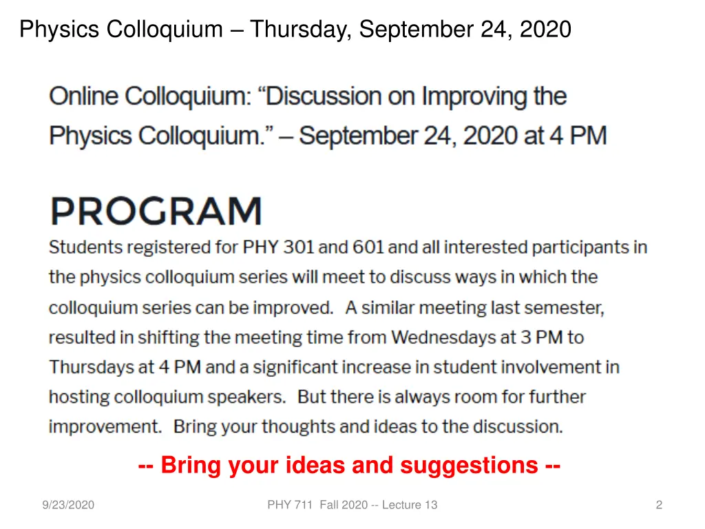 physics colloquium thursday september 24 2020