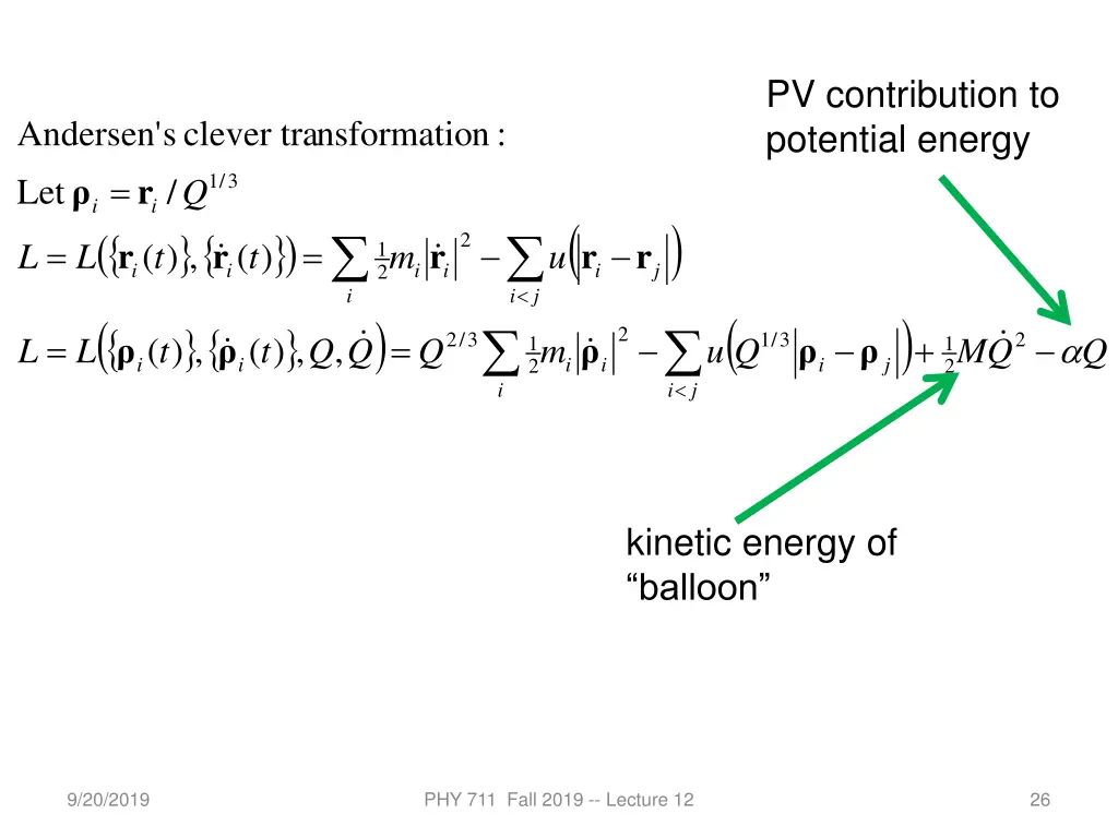 pv contribution to potential energy