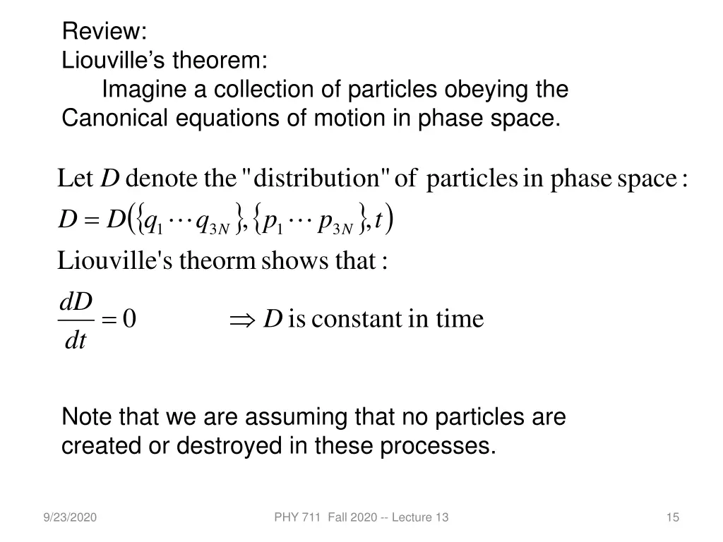 review liouville s theorem imagine a collection