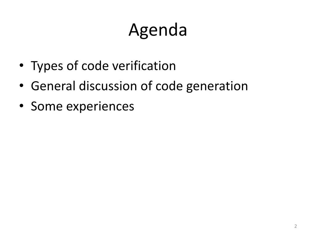 agenda