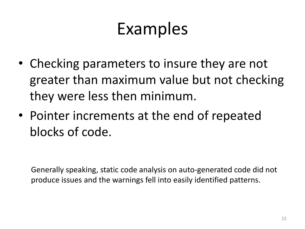 examples