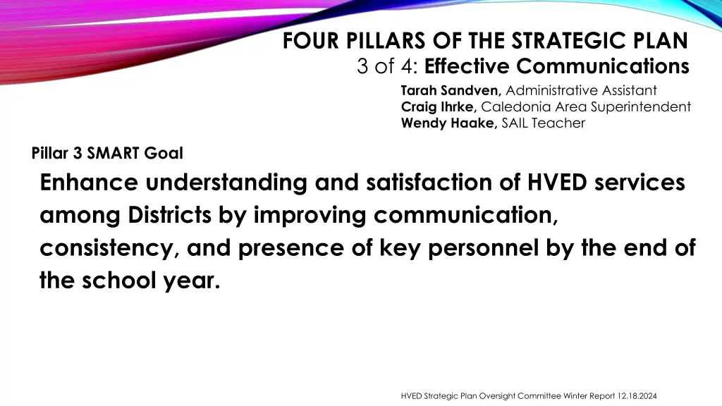 four pillars of the strategic plan 1