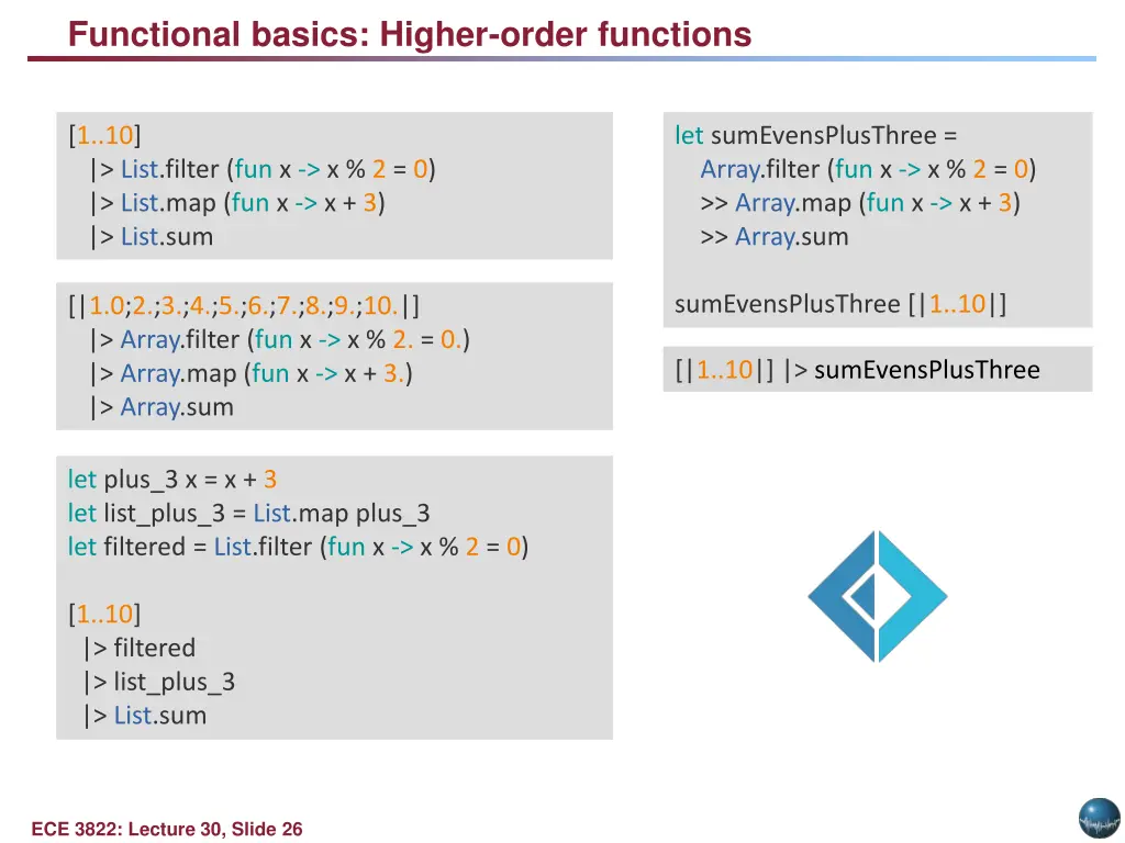 functional basics higher order functions
