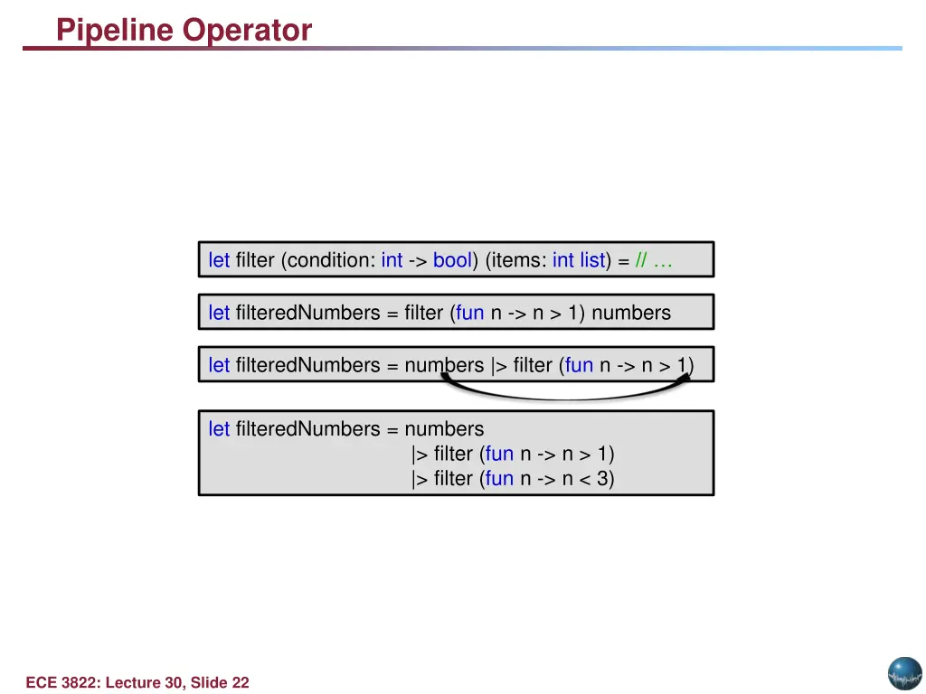 pipeline operator