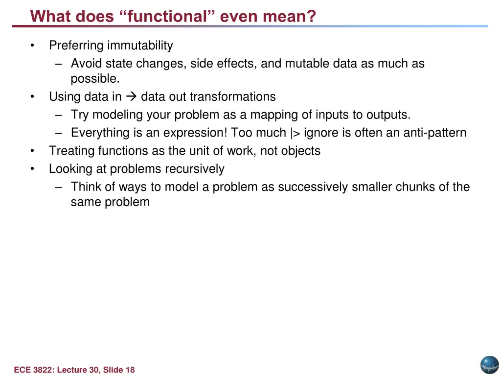 what does functional even mean