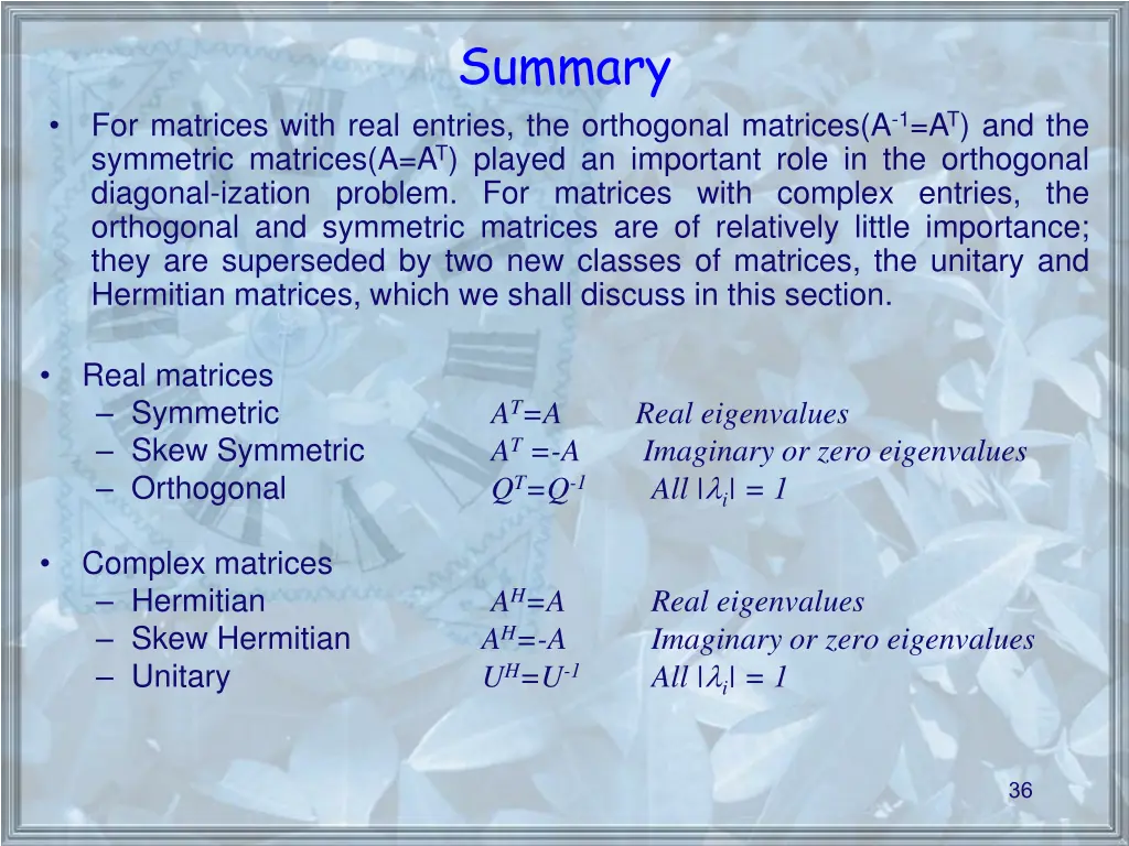 summary