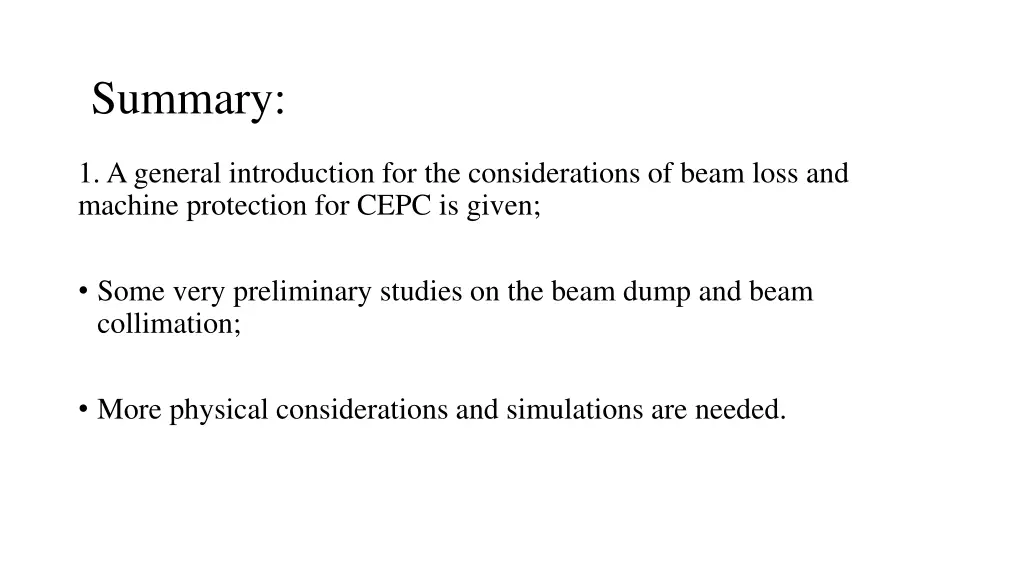 summary