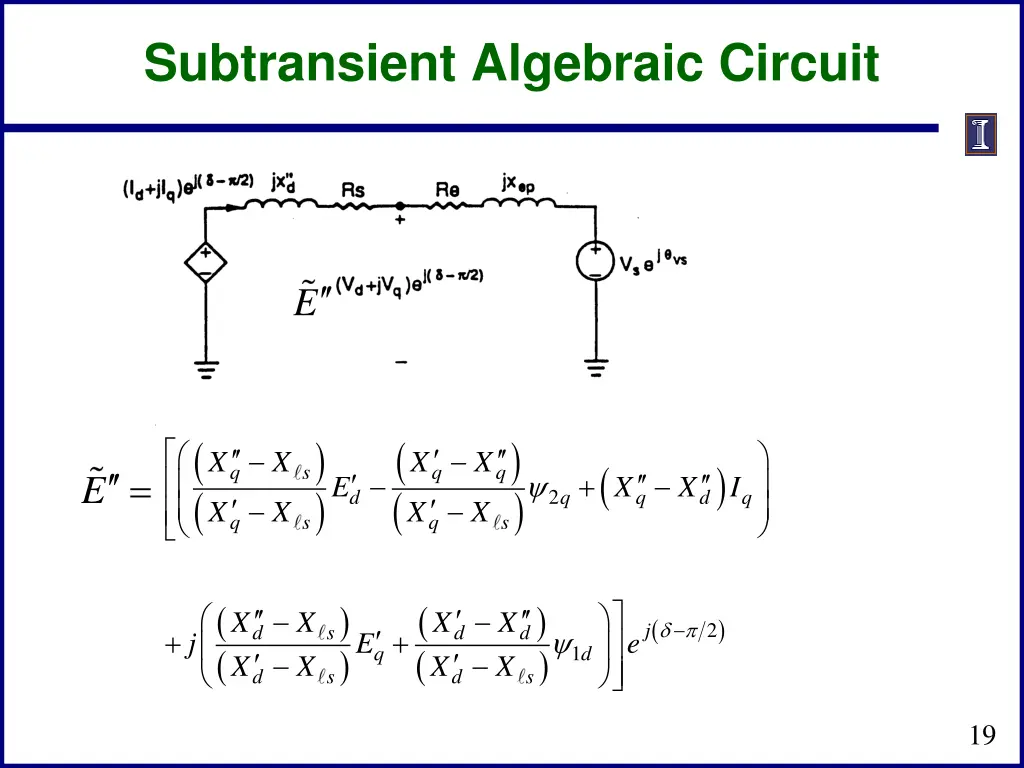 subtransient algebraic circuit