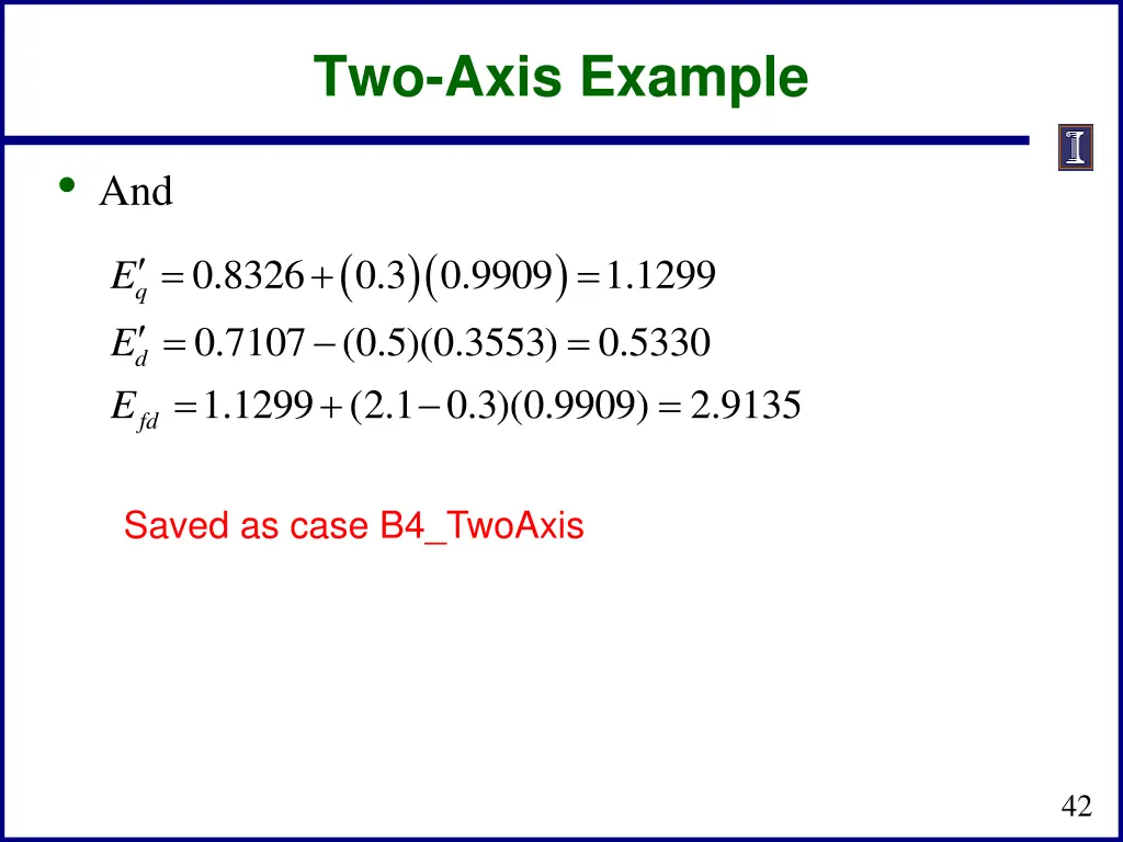 two axis example 1