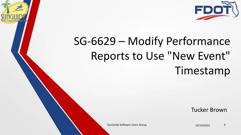 sg 6629 modify performance reports