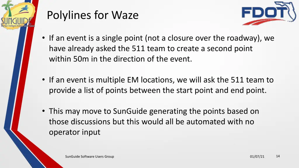 polylines for waze
