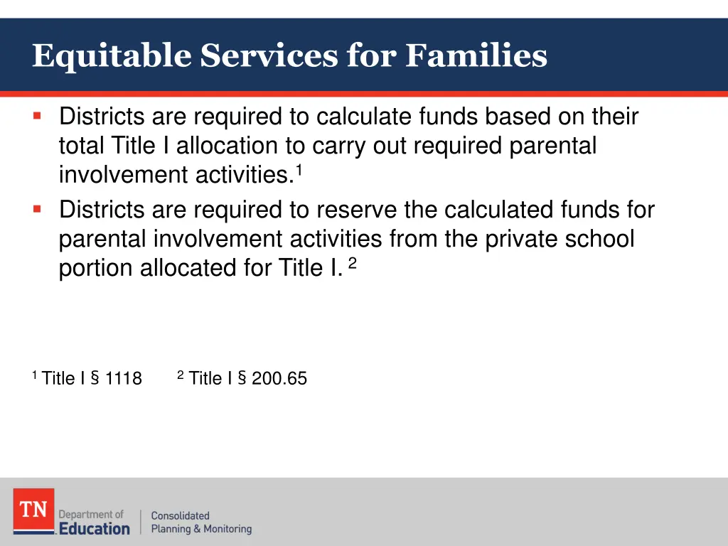 equitable services for families