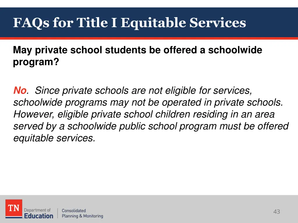 faqs for title i equitable services 3