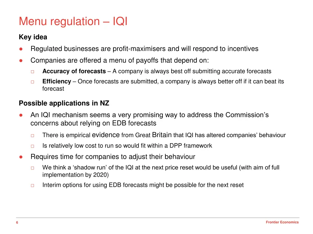 menu regulation iqi