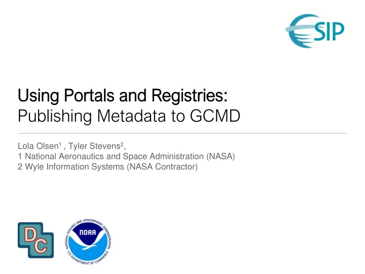 using portals and registries using portals
