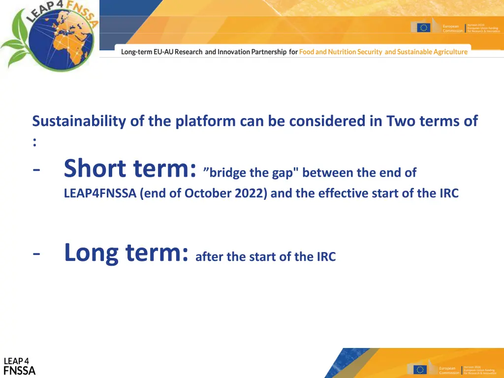 sustainability of the platform can be considered