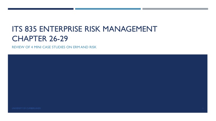 its 835 enterprise risk management chapter 26 29