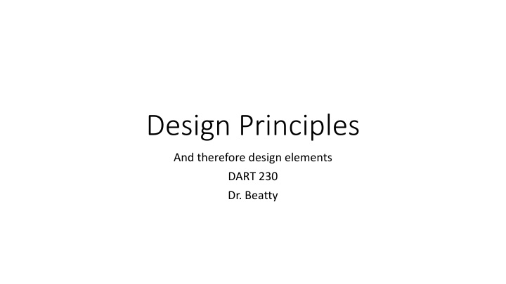 design principles