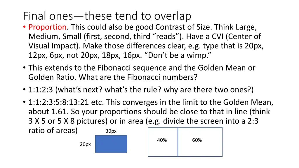 final ones these tend to overlap proportion this