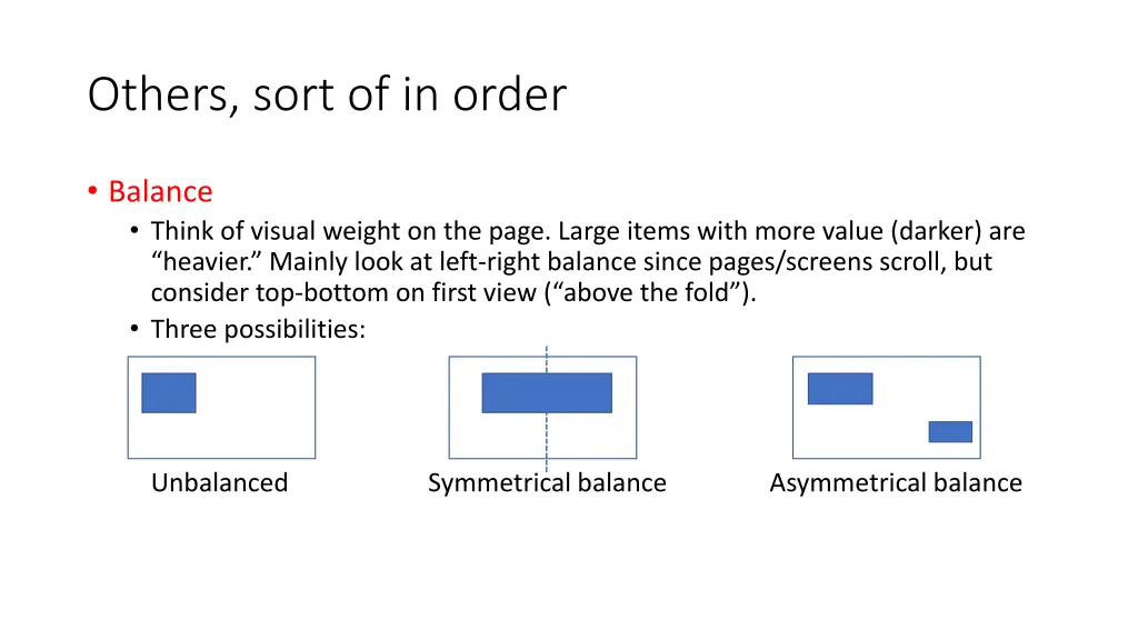 others sort of in order