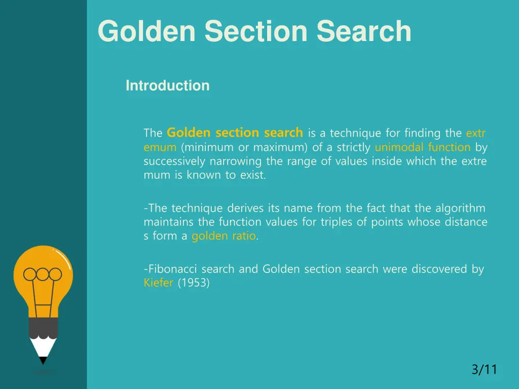 golden section search 1