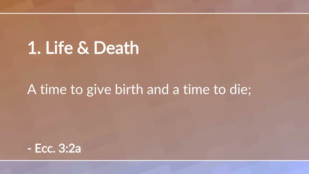 1 life death 1 life death