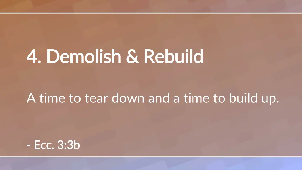 4 demolish rebuild 4 demolish rebuild