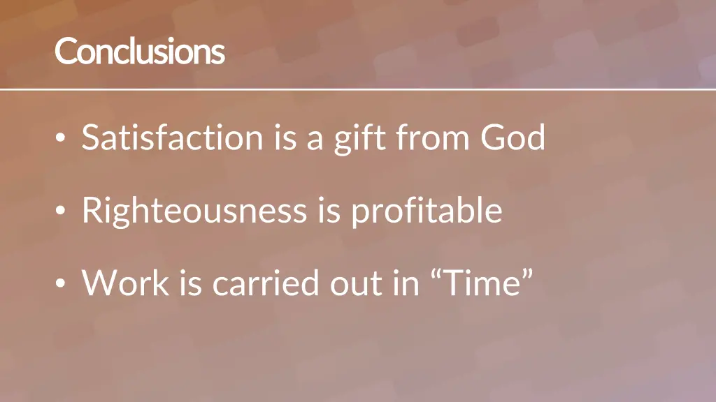 conclusions conclusions