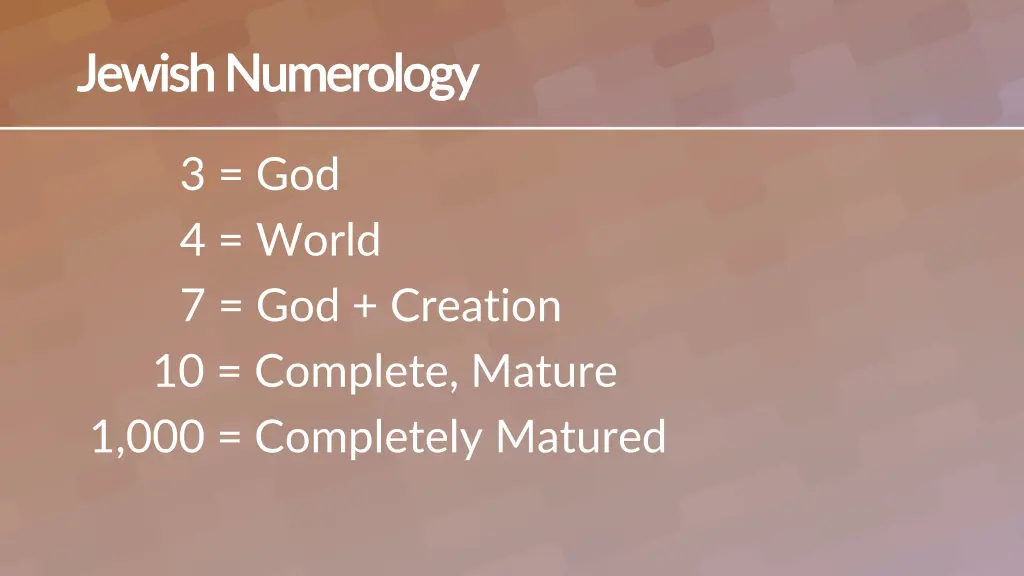 jewish numerology jewish numerology