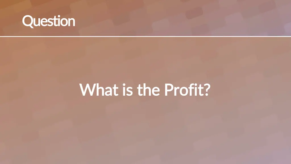 question question