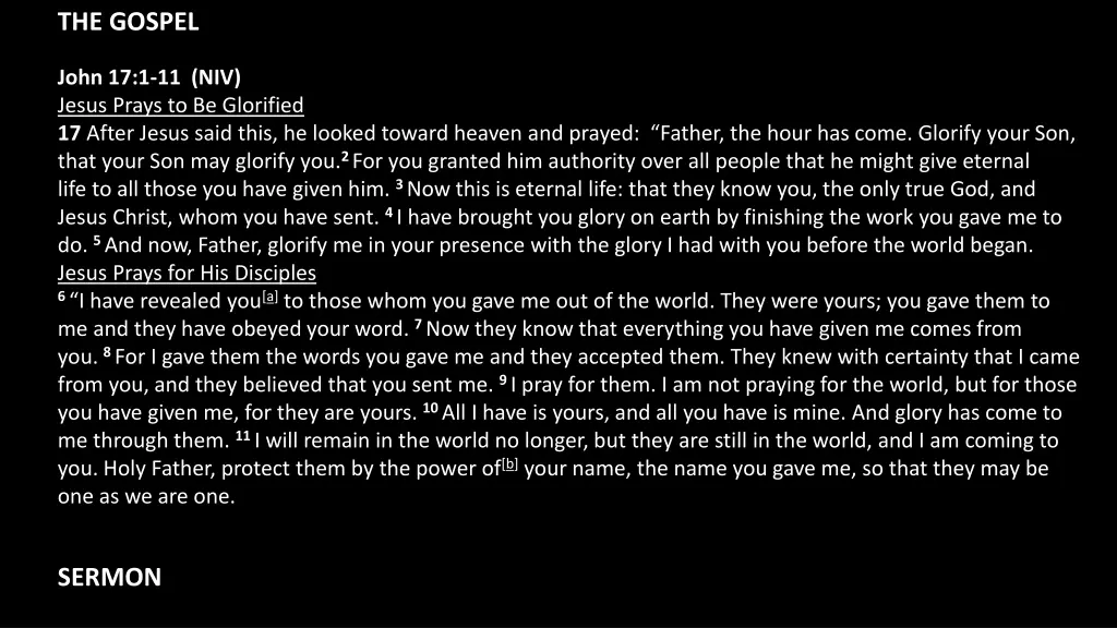 the gospel