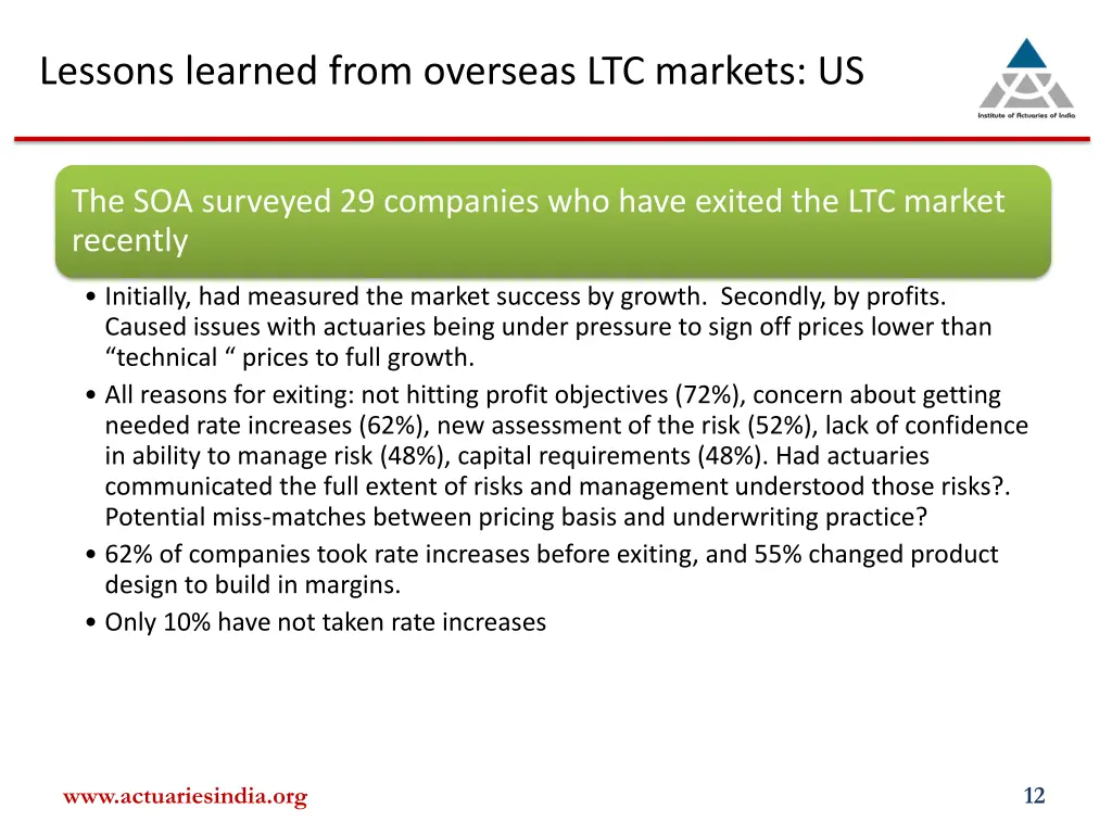 lessons learned from overseas ltc markets us 1
