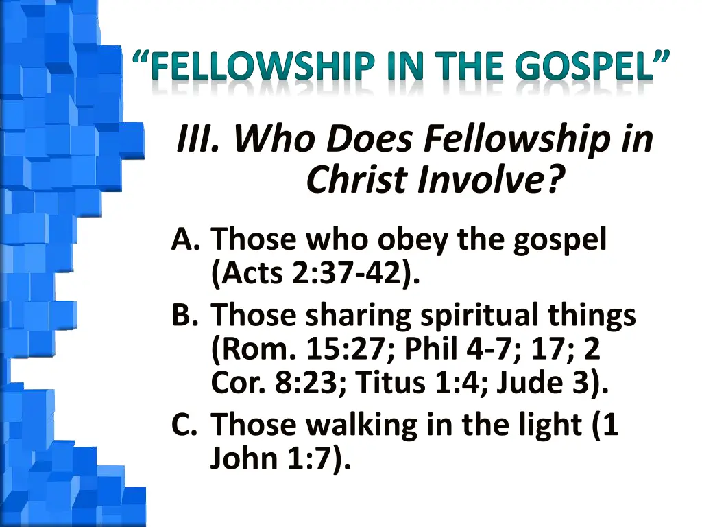 fellowship in the gospel 3