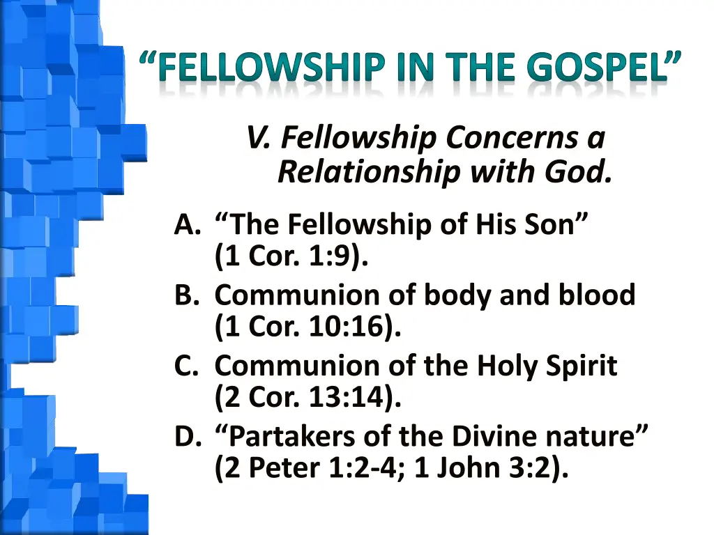 fellowship in the gospel 5