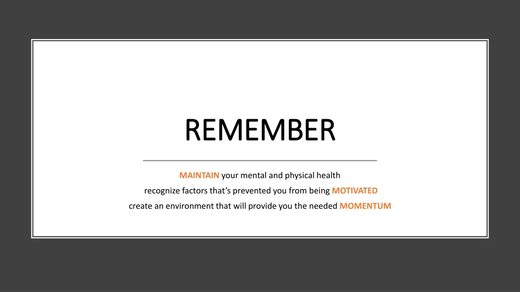 remember remember