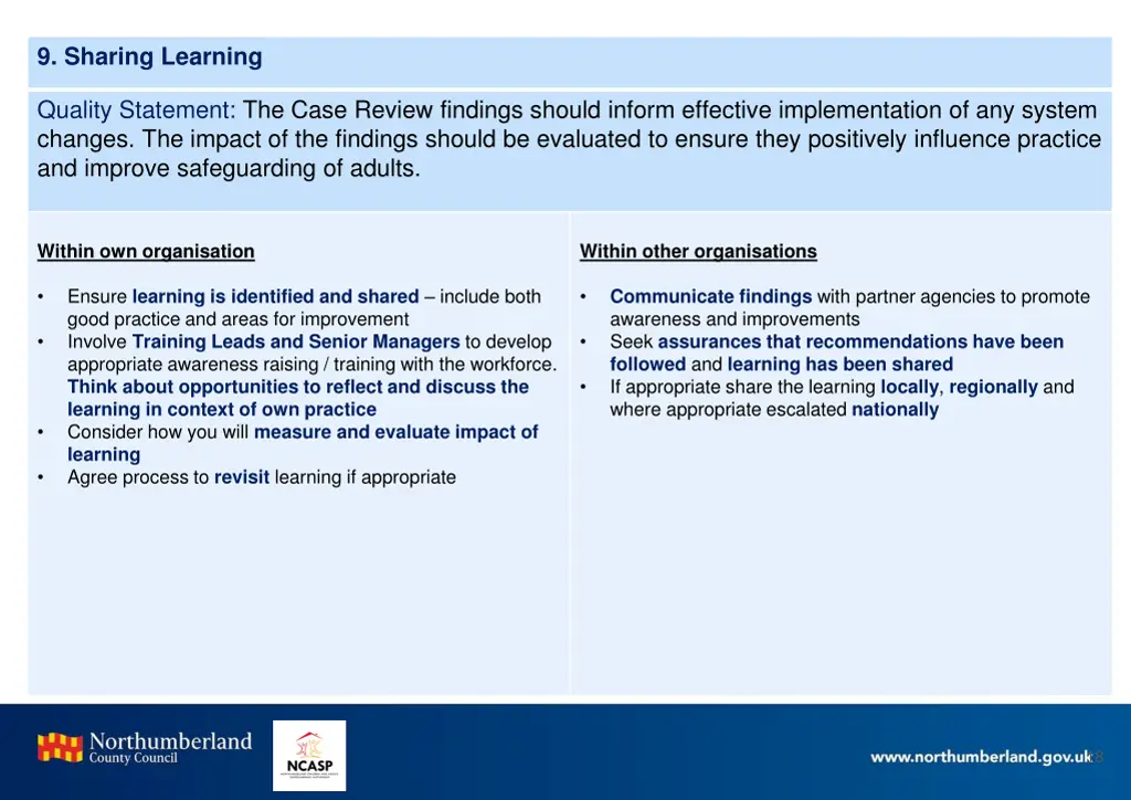 9 sharing learning