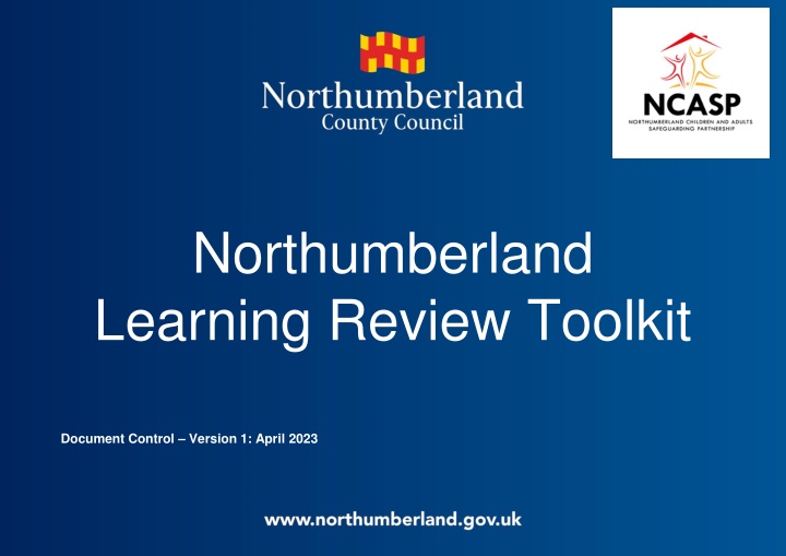 northumberland learning review toolkit